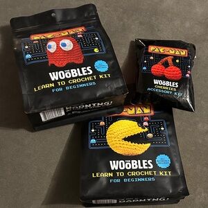 The Woobles Pac-Man Crochet Kit - Black